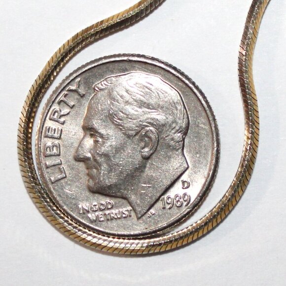 Sterling Silver Cubic Zirconia Snake Chain Necklace 12 Grams - Picture 4 of 7